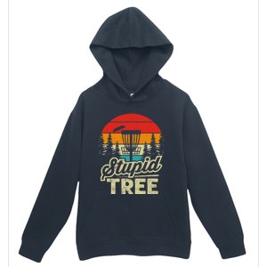 Disc Golf Stupid Tree Funny retro Golf Swing Urban Pullover Hoodie