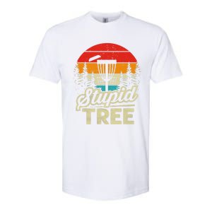 Disc Golf Stupid Tree Funny retro Golf Swing Softstyle CVC T-Shirt