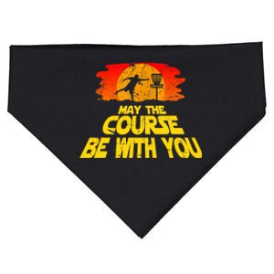 Disc Golf Shirt May The Course Be With You Trendy Golf Tee USA-Made Doggie Bandana