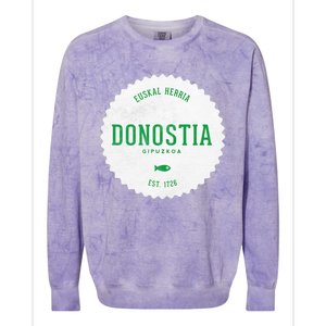 Donostia Gipuzkoa San Sebastian Euskal Herria Basque Country Colorblast Crewneck Sweatshirt