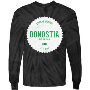 Donostia Gipuzkoa San Sebastian Euskal Herria Basque Country Tie-Dye Long Sleeve Shirt