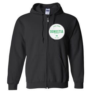 Donostia Gipuzkoa San Sebastian Euskal Herria Basque Country Full Zip Hoodie