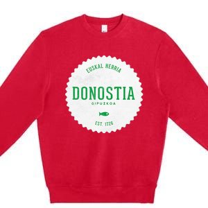 Donostia Gipuzkoa San Sebastian Euskal Herria Basque Country Premium Crewneck Sweatshirt