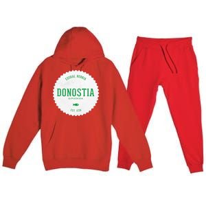 Donostia Gipuzkoa San Sebastian Euskal Herria Basque Country Premium Hooded Sweatsuit Set