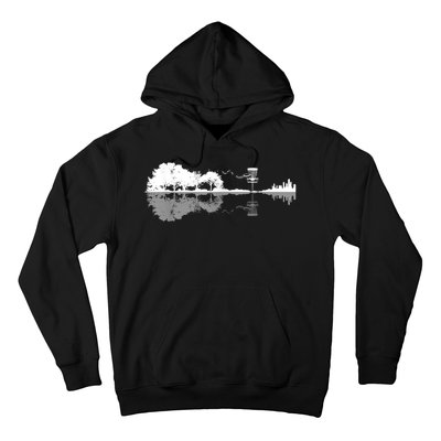 Disc Golf Sunset Guitar Guitarist Player Golfing Golfer Hoodie