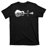 Disc Golf Sunset Guitar Guitarist Player Golfing Golfer T-Shirt