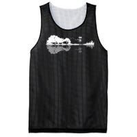 Disc Golf Sunset Guitar Guitarist Player Golfing Golfer Mesh Reversible Basketball Jersey Tank