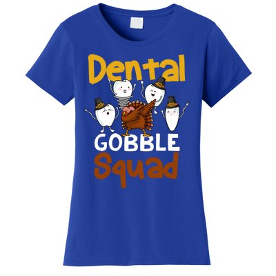 Dental Gobble Squad Turkey Dental Hygienist Thanksgiving Gift Women's T-Shirt