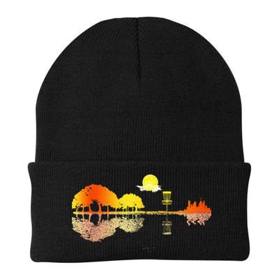 Disc Golf Sunset Guitar Guitarist Player Golfing Golfer Gift Beanie