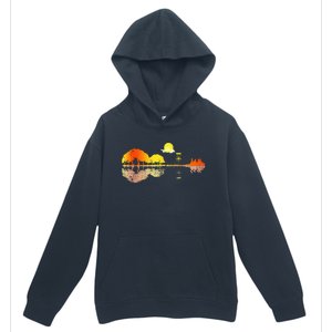 Disc Golf Sunset Guitar Guitarist Player Golfing Golfer Gift Urban Pullover Hoodie