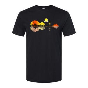 Disc Golf Sunset Guitar Guitarist Player Golfing Golfer Gift Softstyle CVC T-Shirt