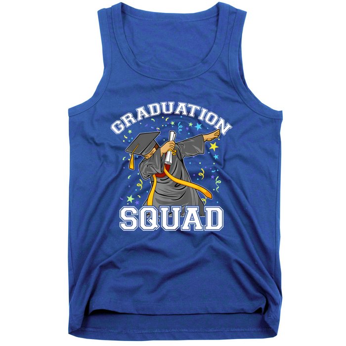 Dabbing Graduation Squad Family Matching Graduate Outfits Funny Gift Tank Top