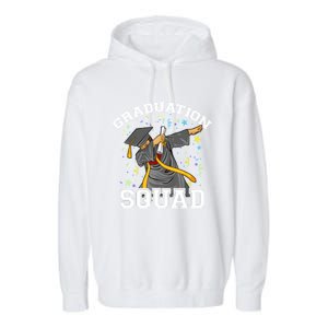 Dabbing Graduation Squad Family Matching Graduate Outfits Funny Gift Garment-Dyed Fleece Hoodie