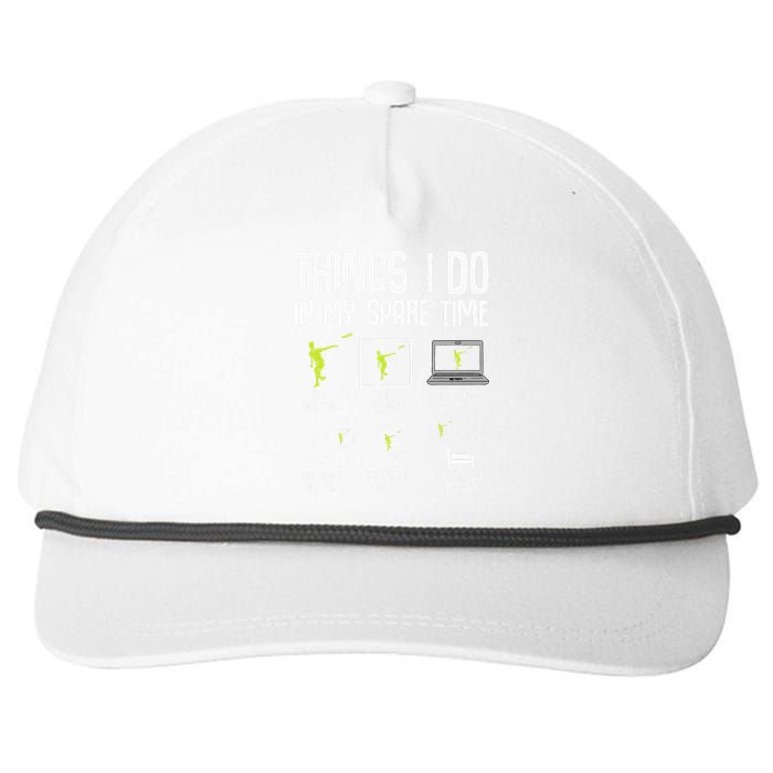 Disc Golf Spare Time Frisbee Enthusiast Snapback Five-Panel Rope Hat