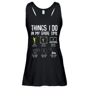 Disc Golf Spare Time Frisbee Enthusiast Ladies Essential Flowy Tank