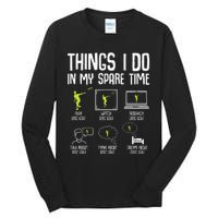 Disc Golf Spare Time Frisbee Enthusiast Tall Long Sleeve T-Shirt