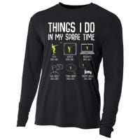 Disc Golf Spare Time Frisbee Enthusiast Cooling Performance Long Sleeve Crew