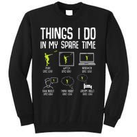 Disc Golf Spare Time Frisbee Enthusiast Tall Sweatshirt