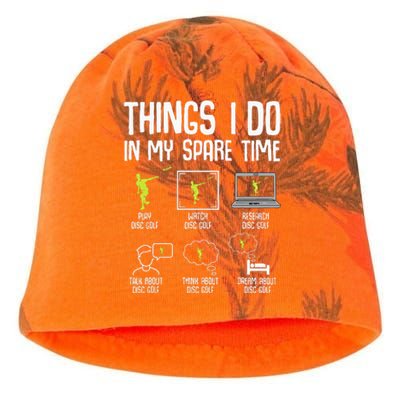 Disc Golf Spare Time Frisbee Enthusiast Kati - Camo Knit Beanie