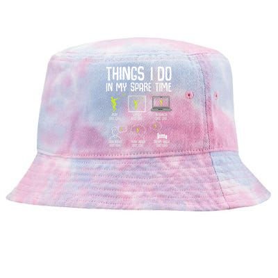 Disc Golf Spare Time Frisbee Enthusiast Tie-Dyed Bucket Hat