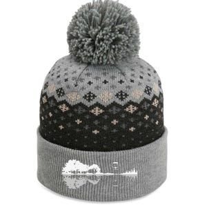 Disc Golf Sunset Guitar Guitarist Player Golfing Golfer Gift The Baniff Cuffed Pom Beanie