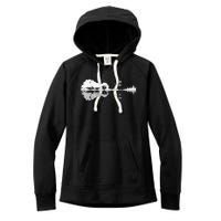 Disc Golf Sunset Guitar Guitarist Player Golfing Golfer Gift Women's Fleece Hoodie