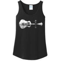 Disc Golf Sunset Guitar Guitarist Player Golfing Golfer Gift Ladies Essential Tank