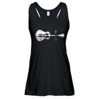 Disc Golf Sunset Guitar Guitarist Player Golfing Golfer Gift Ladies Essential Flowy Tank