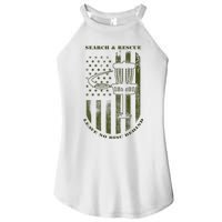 Disc Golf Search & Rescue Leave No Disc Behind Green Women's Perfect Tri Rocker Tank