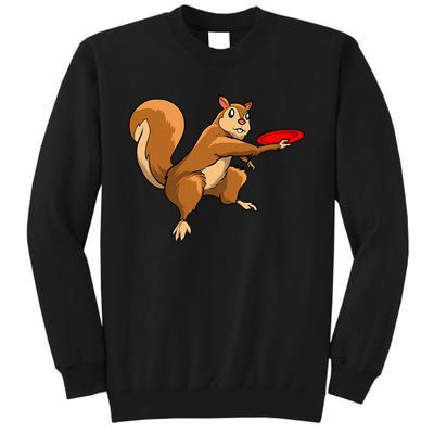 Disc Golf Squirrel Frolf Frisbee Golf Disc Tall Sweatshirt