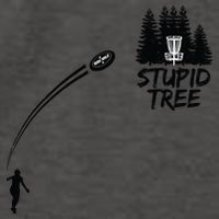 Disc Golf Stupid Tree Funny Frisbee Dad Boy Tees Vector Backpack