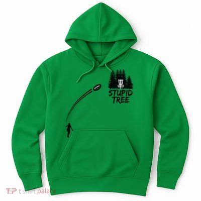 Disc Golf Stupid Tree Funny Frisbee Dad Boy Tees Hoodie