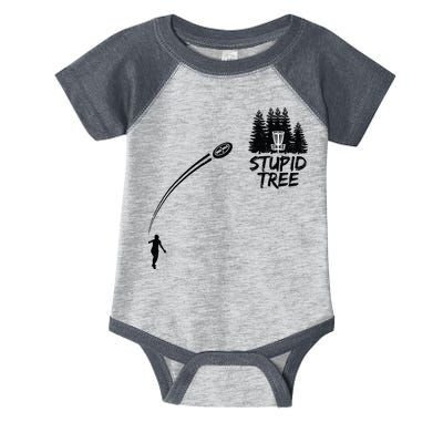 Disc Golf Stupid Tree Funny Frisbee Dad Boy Tees Infant Baby Jersey Bodysuit