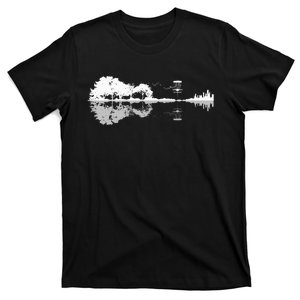 Disc Golf Sunset Guitar Guitarist Player Golfing T-Shirt