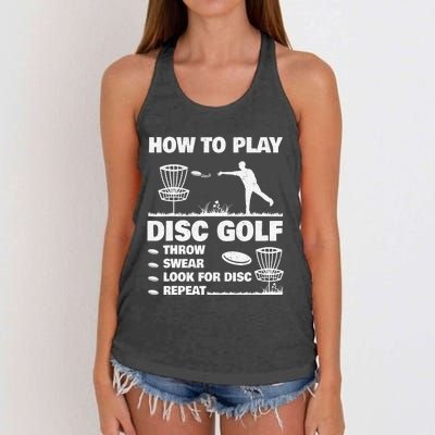 Disc Golf Tournament Player Best Disc Golf Women's Knotted Racerback Tank