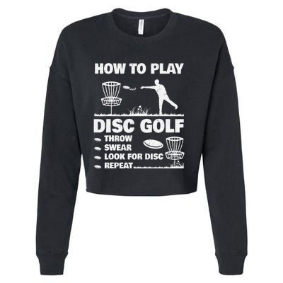 Disc Golf Tournament Player Best Disc Golf Cropped Pullover Crew