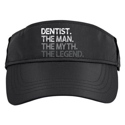 Dentist Gift The Man Myth Legend Adult Drive Performance Visor