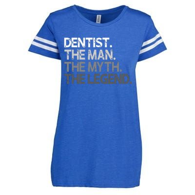 Dentist Gift The Man Myth Legend Enza Ladies Jersey Football T-Shirt