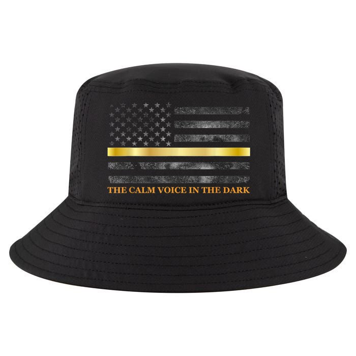 Dispatcher Gifts Thin Gold Line Thin Yellow Line 911 Cool Comfort Performance Bucket Hat