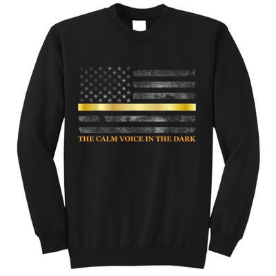 Dispatcher Gifts Thin Gold Line Thin Yellow Line 911 Sweatshirt