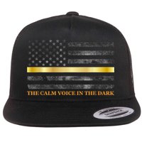 Dispatcher Gifts Thin Gold Line Thin Yellow Line 911 Flatbill Hat