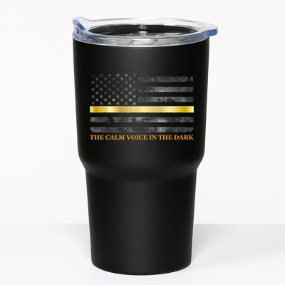 Dispatcher Gifts Thin Gold Line Thin Yellow Line 911 Tumbler