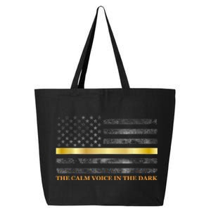 Dispatcher Gifts Thin Gold Line Thin Yellow Line 911 25L Jumbo Tote