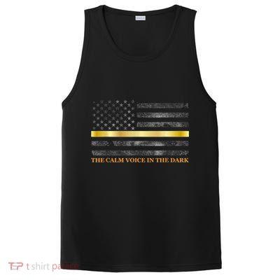 Dispatcher Gifts Thin Gold Line Thin Yellow Line 911 PosiCharge Competitor Tank