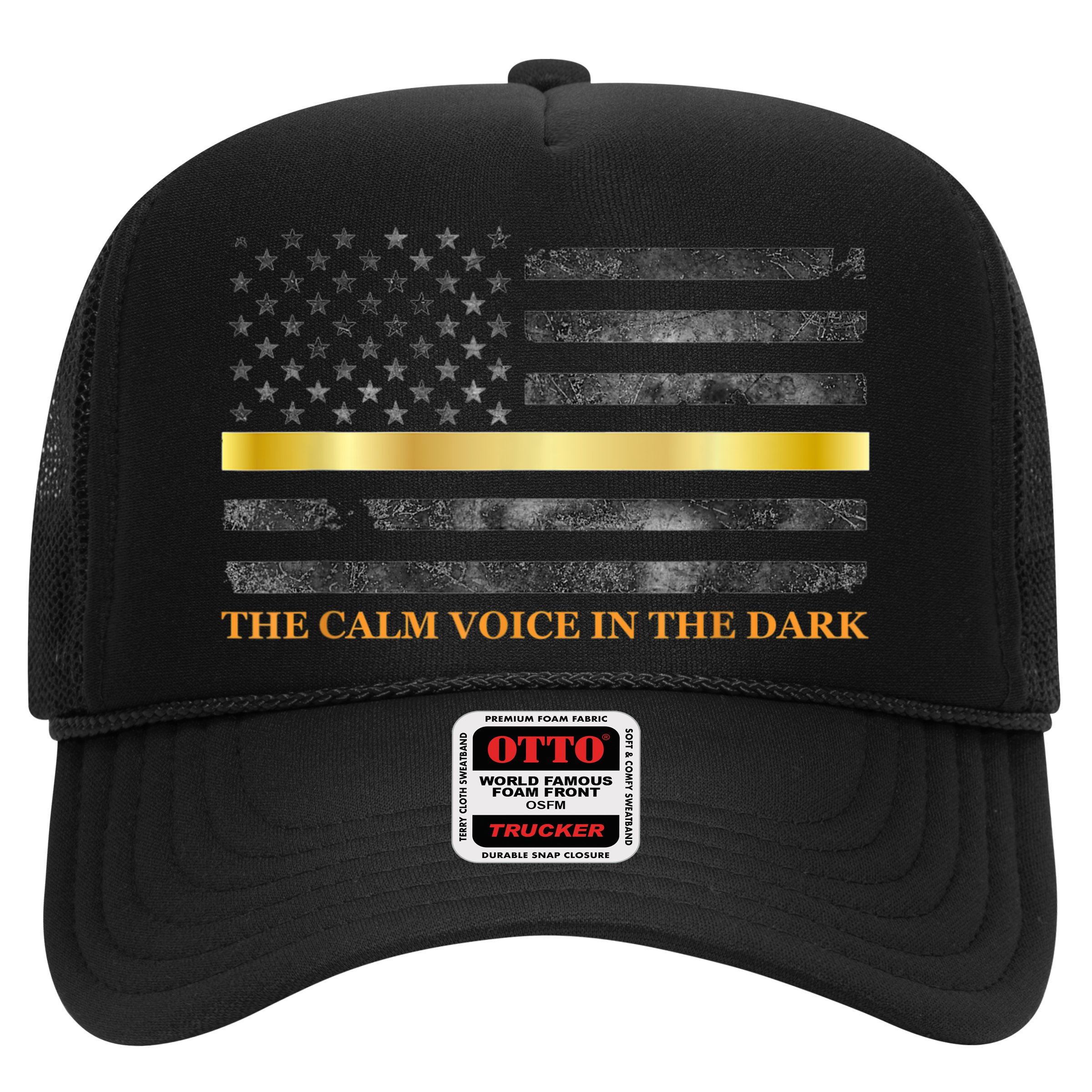 Dispatcher Gifts Thin Gold Line Thin Yellow Line 911 Hat