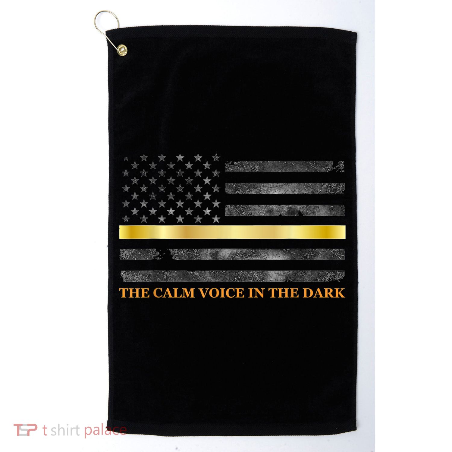 Dispatcher Gifts Thin Gold Line Thin Yellow Line 911 Golf Towel
