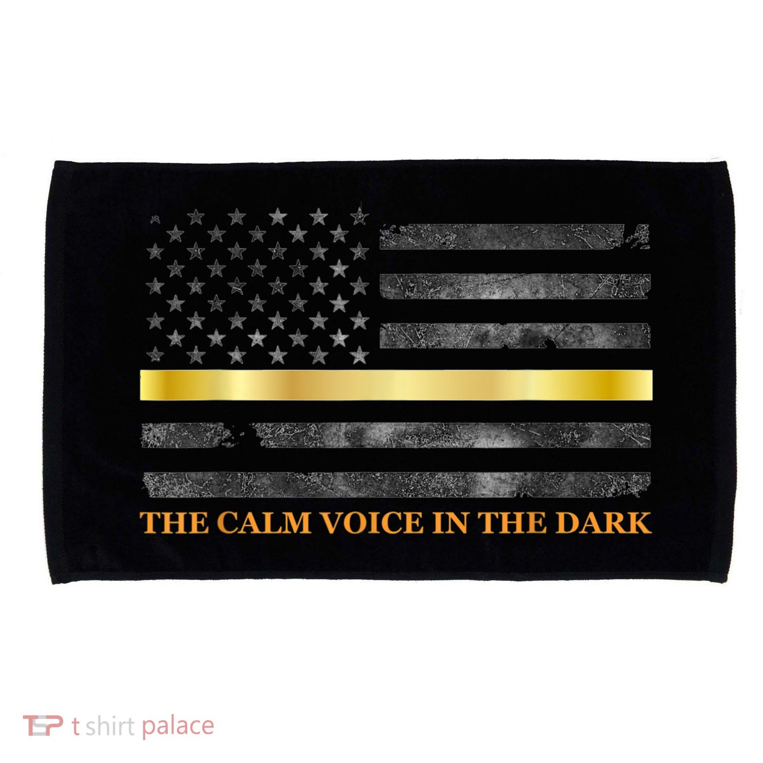 Dispatcher Gifts Thin Gold Line Thin Yellow Line 911 Microfiber Hand Towel