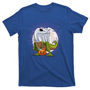 Dinosaur Ghost Trick Or Treat Funny Costume Halloween T Rex Cool Gift T-Shirt