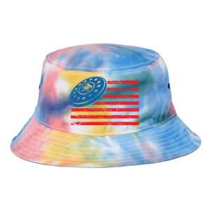 Disc Golf T USA Flag Disc Golf Tie Dye Newport Bucket Hat