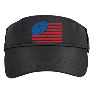 Disc Golf T USA Flag Disc Golf Adult Drive Performance Visor